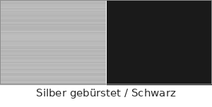 Silber gebürstet / Schwarz – Transply HD