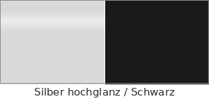 Silber Hochglanz / Schwarz – Transply